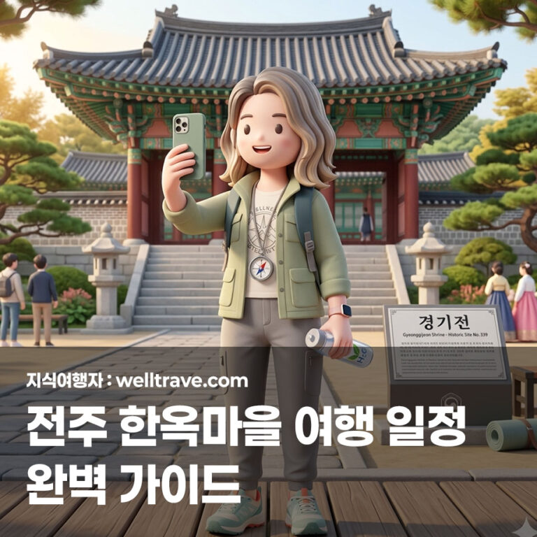 전주 한옥마을 여행 일정 완벽 가이드