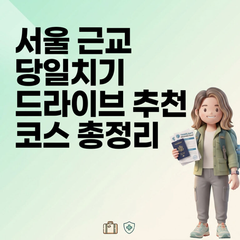 서울 근교 당일치기 드라이브 추천 코스 총정리
