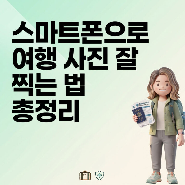 스마트폰으로 여행 사진 잘 찍는 법 총정리
