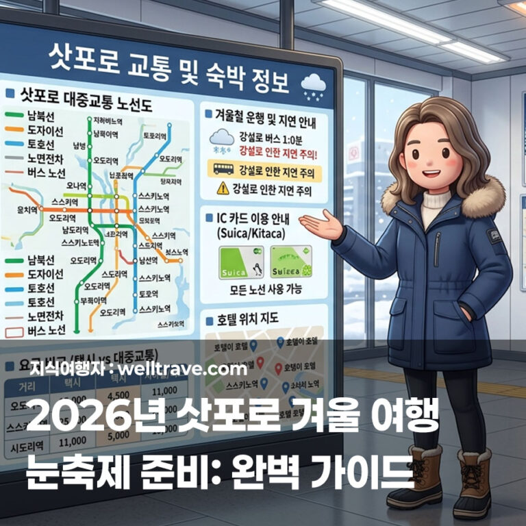 2026년 삿포로 겨울 여행 눈축제 준비: 완벽 가이드 TOP 5