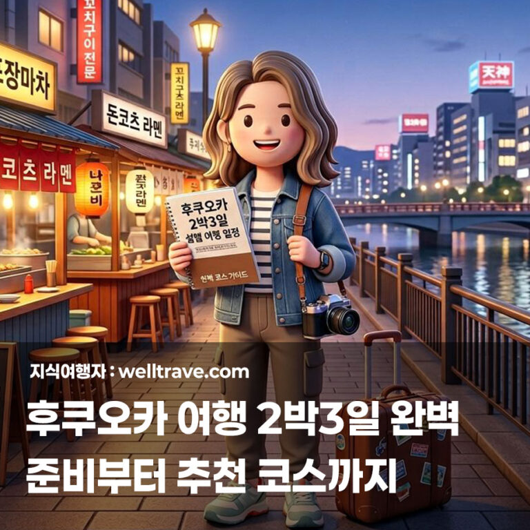 후쿠오카 여행 2박3일 완벽 가이드: 준비부터 추천 코스까지