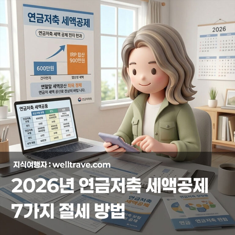 2026년 연금저축 세액공제 7가지 절세 방법