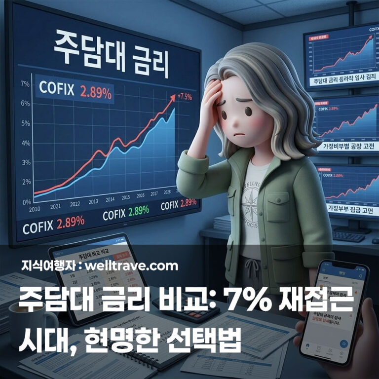 2026년 주담대 금리 비교: 7% 재접근 시대, 현명한 선택법