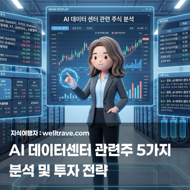 2026년 AI 데이터센터 관련주 5가지 분석 및 투자 전략