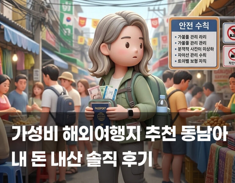 가성비 해외여행지 추천 동남아: 2026년, 내 돈 내산 솔직 후기