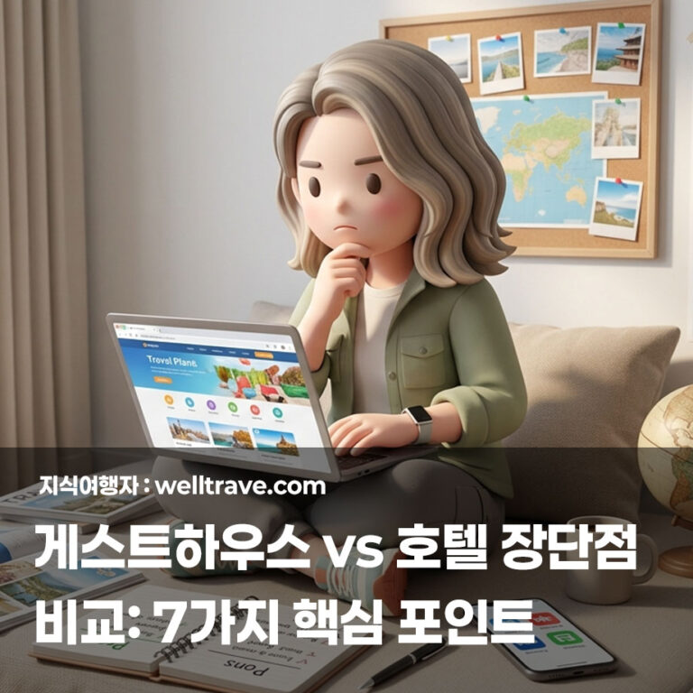 게스트하우스 vs 호텔 장단점 비교: 7가지 핵심 포인트
