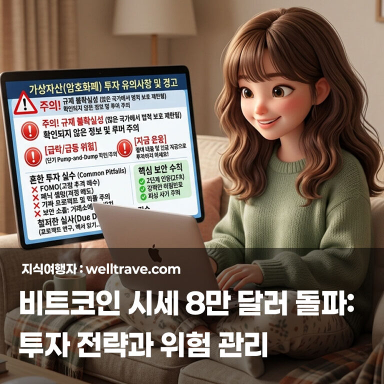 2026년 비트코인 시세 8만 달러 돌파: 투자 전략과 위험 관리
