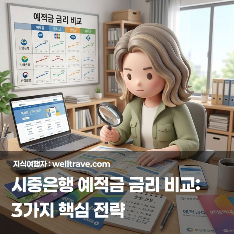 시중은행 예적금 금리 비교: 3가지 핵심 전략