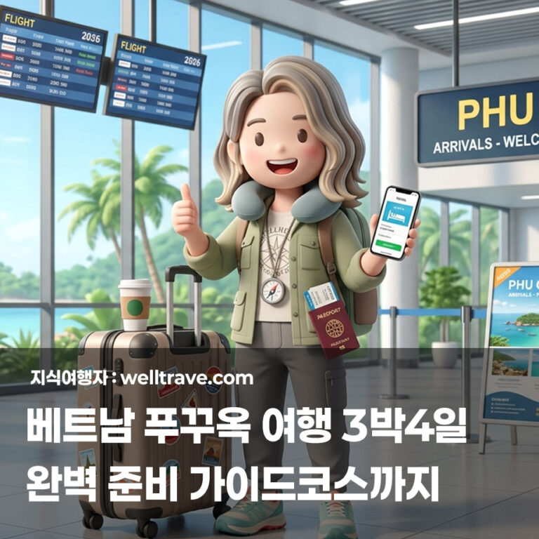 베트남 푸꾸옥 3박4일, 항공권부터 숙소·코스까지