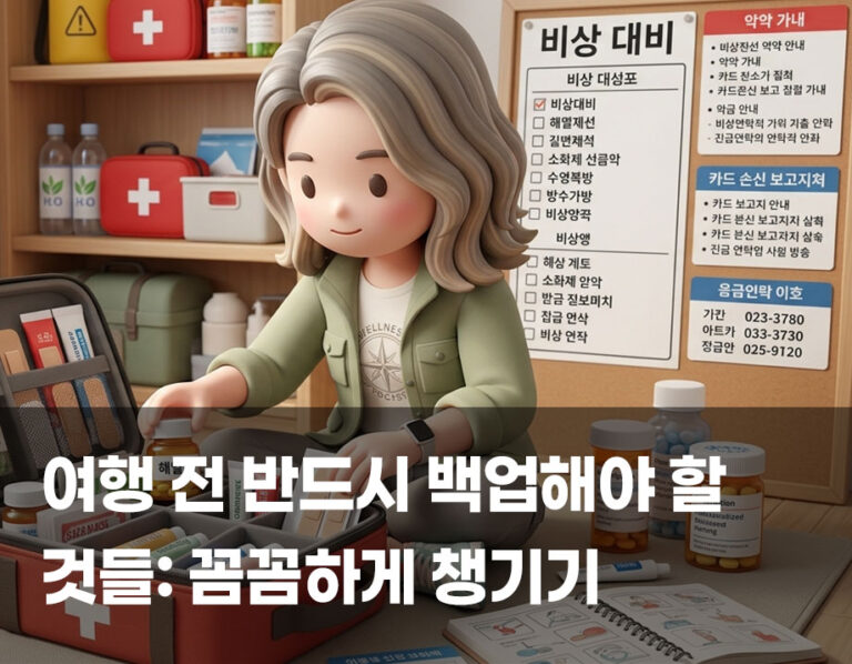 여행 전 반드시 백업해야 할 것들: 꼼꼼하게 챙기기