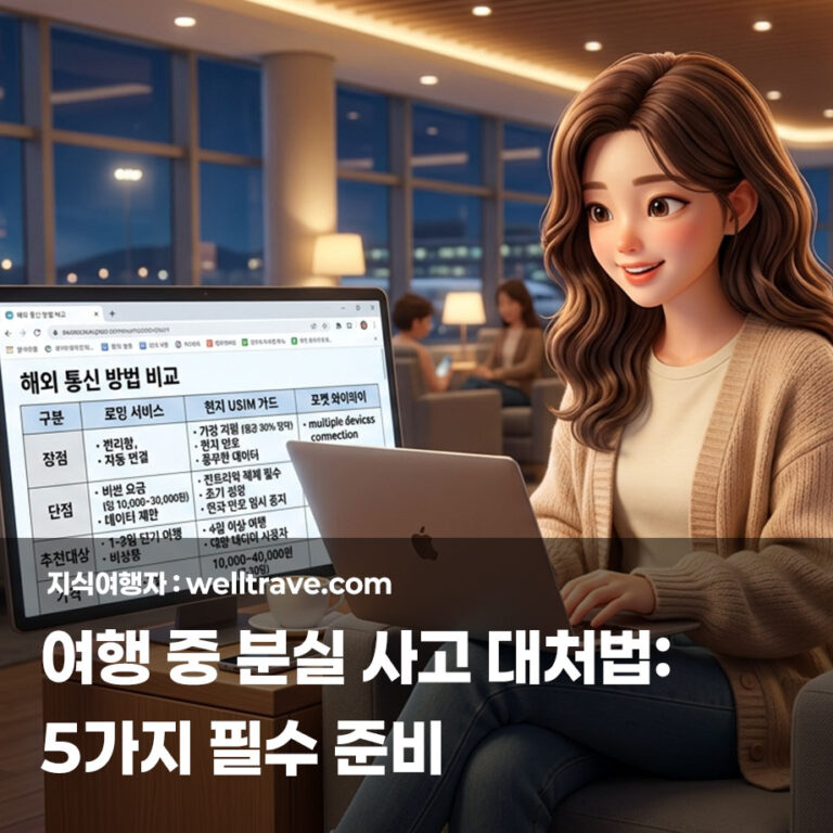 여행 중 분실 사고 대처법: 5가지 필수 준비