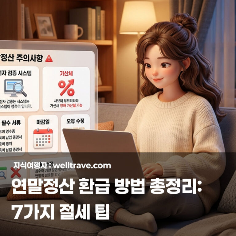 연말정산 환급 방법 총정리: 7가지 절세 팁