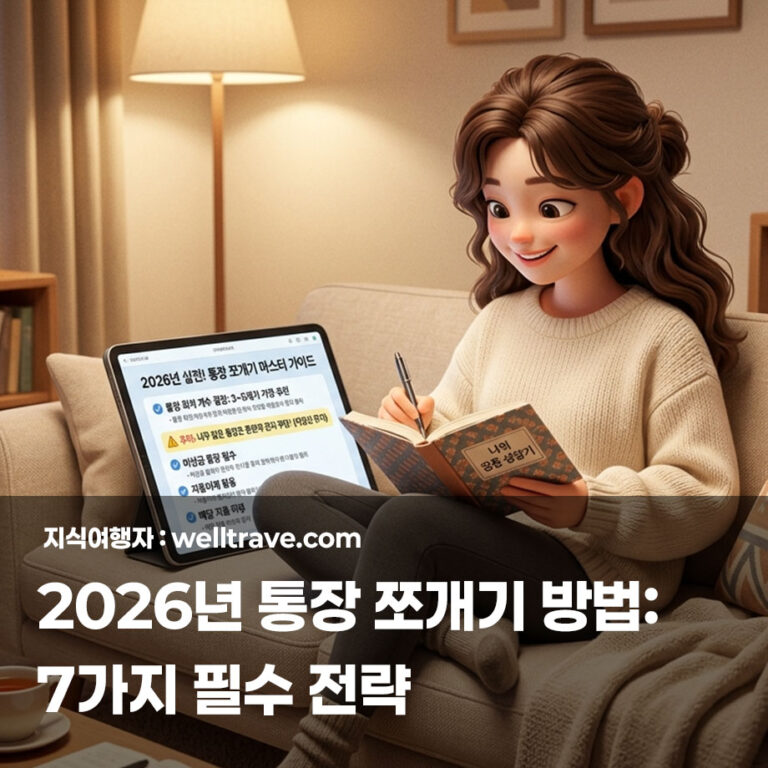 2026년 통장 쪼개기 방법: 7가지 필수 전략