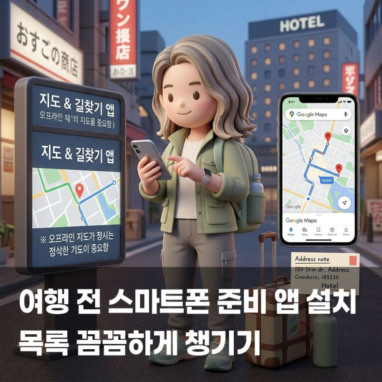 여행 전 스마트폰 준비 앱 설치 목록 꼼꼼하게 챙기기