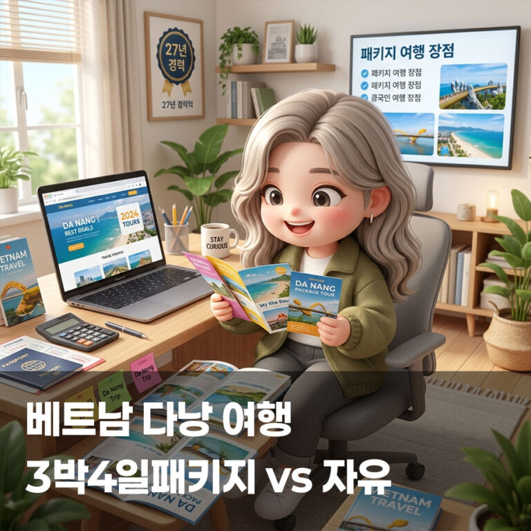 베트남 다낭 여행 3박4일: 패키지 vs 자유, 뭘 선택해야 할까?