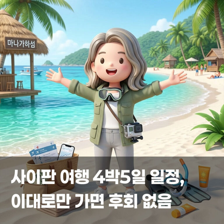 사이판 여행 4박5일 일정, 이대로만 가면 후회 없을 거예요