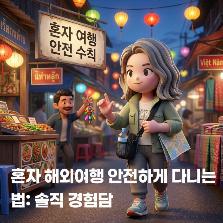 혼자 해외여행 안전하게 다니는 법: 솔직 경험담